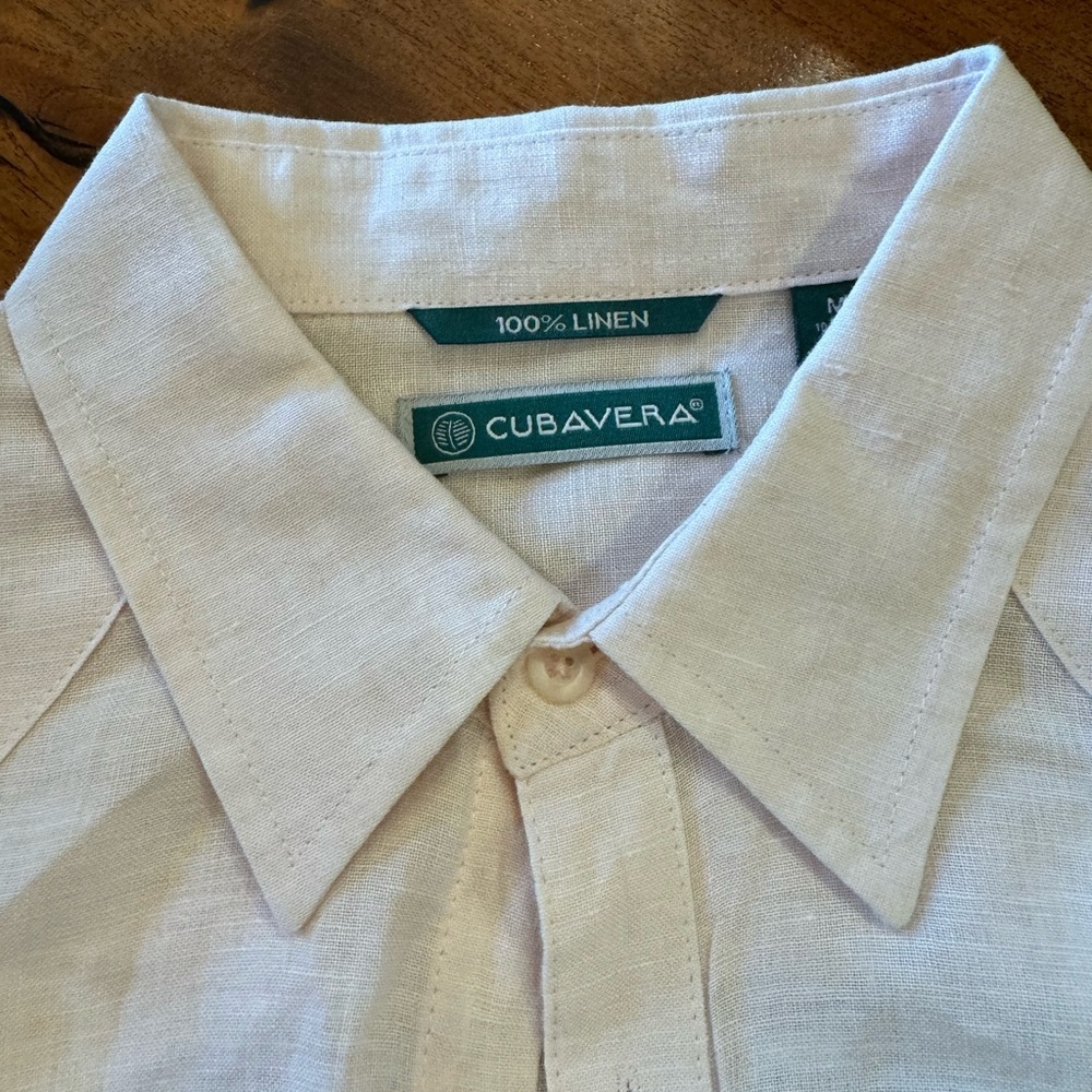 Cubavera Men's Beige Linen Shirt